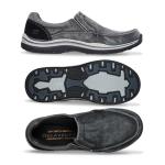 Skechers Men's Avillo Slip-On Loafer in Black