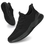 Men's Lightweight Slip-On Running Sneakers - All Black