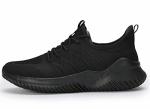 Men's Lightweight Slip-On Running Sneakers - All Black