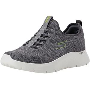 Skechers Grey/Lime Gowalk Flex Slip-on Sneakers