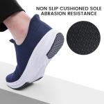 Men's Navy Blue Slip-On Walking Sneakers Size 10