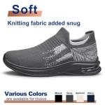 Men's Lightweight Breathable Slip-On Walking Sneakers