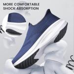 Men's Navy Blue Slip-On Walking Sneakers Size 10