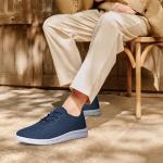 Men's Slip-On Comfortable Breathable Athletic Sneakers, Navy