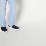 Amazon Essentials Men's Navy/White Slip-on Sneakers