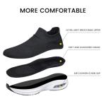 Men's Lightweight Slip-On Walking Shoes - Black