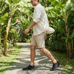 Vibdiv Men's All Black Breathable Slip-On Sneakers