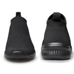 Vibdiv Men's All Black Breathable Slip-On Sneakers