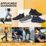 Men's Lightweight Slip-On Breathable Sneakers - Black 10.5