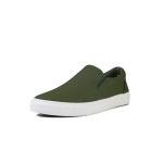 Hello Basics Men's Olive Low Top Slip-On Sneakers