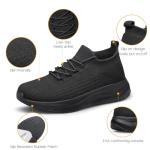 Men's Lightweight Slip-On Breathable Sneakers - Black 10.5