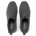 VILOCY Men's Grey Slip-On Casual Dress Sneakers