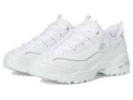 Skechers Women's D'Lites Hands-Free Slip-Ins, White/Silver