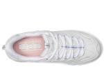 Skechers Women's D'Lites Hands-Free Slip-Ins, White/Silver