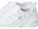 Skechers Women's D'Lites Hands-Free Slip-Ins, White/Silver