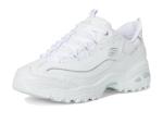 Skechers Women's D'Lites Hands-Free Slip-Ins, White/Silver