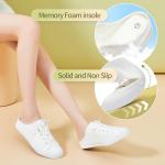 Women's White Canvas Slip-On Mules Sneakers