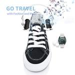 Obtaom Women's Black Slip-On Fashion Sneakers