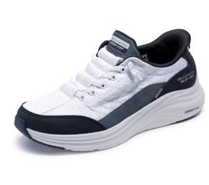 Skechers Women's Foam Slip-Ins, White/Black, 8.5W