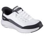 Skechers Women's Foam Slip-Ins, White/Black, 8.5W