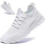 White Women's Slip-On Athletic Tennis Shoes