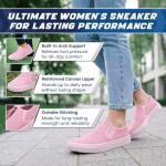 Emma Light Pink Low-Top Slip-On Sneakers for Women