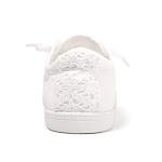 Women's White Slip-On Canvas Casual Sneakers