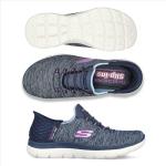 Skechers Women's Hands-Free Slip-Ins Sneakers, Navy Purple