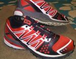 Men's Salomon Trail Running Shoes - Red/Black, Size 9