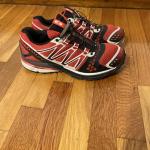 Men's Salomon Trail Running Shoes - Red/Black, Size 11