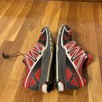 Men's Salomon Trail Running Shoes - Red/Black, Size 11