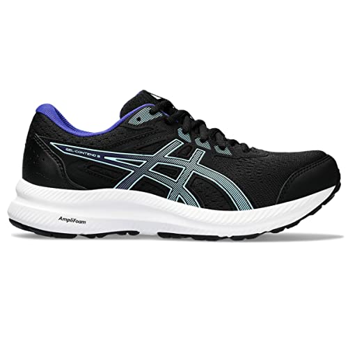 ASICS Women's Gel-Contend 8 Running Shoes, Black/Aquarium, Size 10