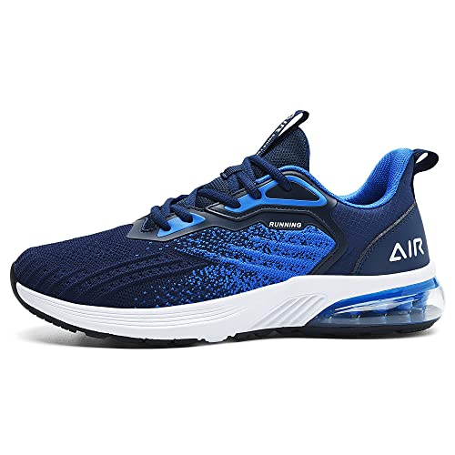 Men's Lightweight Navy Athletic Running Sneakers, Size 10