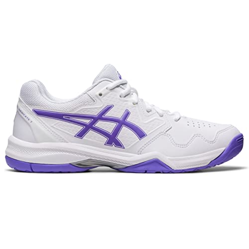 ASICS Women's Gel-Dedicate 7 Tennis Shoes, White/Amethyst