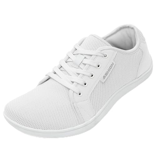 ASHION Men's Wide Toe Box Minimalist Sneakers Size 8-Wide