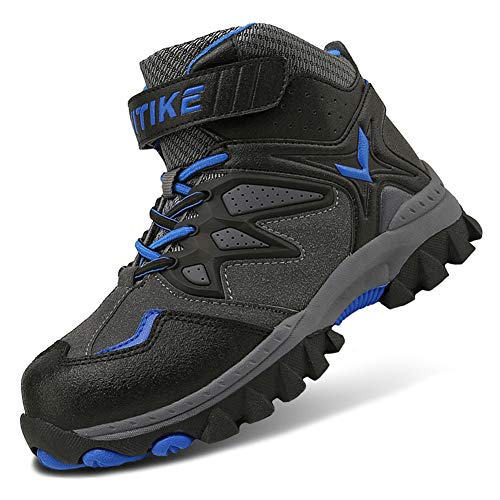 Boys Winter Hiking Boots with Metal Buckle-Top Quality