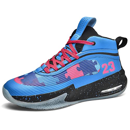 Kids Basketball Tennis Shoes Non-Slip Sneakers - White