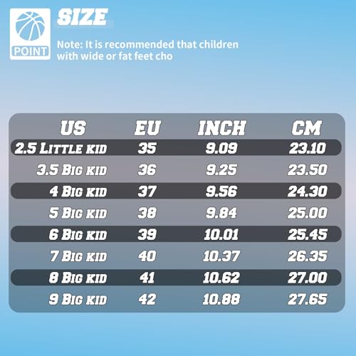 Kids Basketball Tennis Shoes Non-Slip Sneakers - White