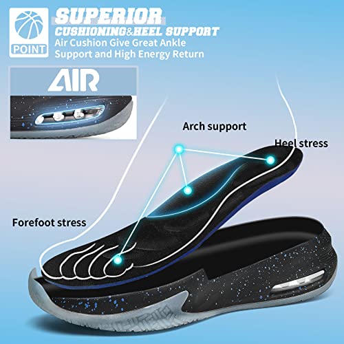 Kids Basketball Tennis Shoes Non-Slip Sneakers - White