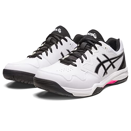 ASICS Men's Gel-Dedicate 7 Tennis Shoes White/Pink Size 10
