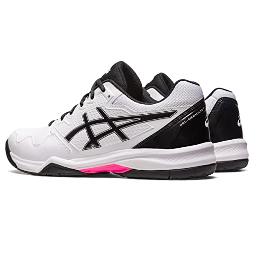 ASICS Men's Gel-Dedicate 7 Tennis Shoes White/Pink Size 10