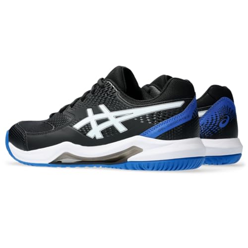 ASICS Men's Gel-Dedicate 8 Tennis Shoe, Black/Tuna Blue