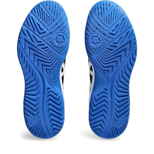 ASICS Men's Gel-Dedicate 8 Tennis Shoe, Black/Tuna Blue