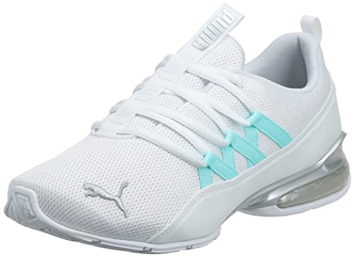 PUMA Women's RIAZE PROWL Sneaker, White-Gulf Stream, 8.5