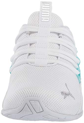 PUMA Women's RIAZE PROWL Sneaker, White-Gulf Stream, 8.5