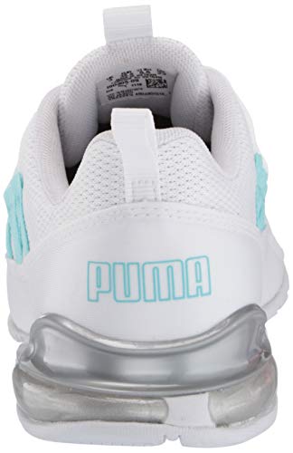 PUMA Women's RIAZE PROWL Sneaker, White-Gulf Stream, 8.5