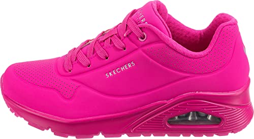 Skecher Street Women's Uno Pink Hot Sneaker, Size 9