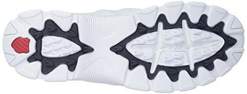 K-Swiss Men's ST329 CMF Sneaker, White/Navy/Red - 11 XW