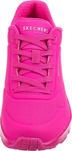 Skecher Street Women's Uno Pink Hot Sneaker, Size 9