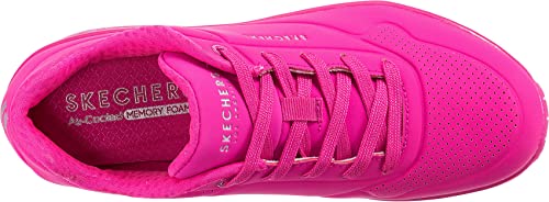 Skecher Street Women's Uno Pink Hot Sneaker, Size 9